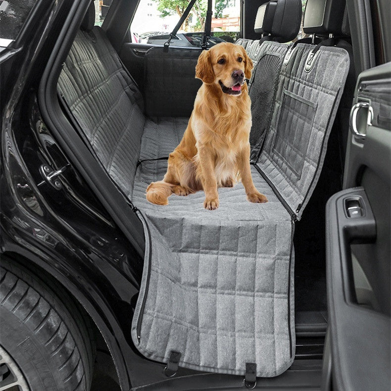 Waterproof Pet Car Seat Cushion with Built-In Travel Toilet – Stress-Free Road Trips for Dogs