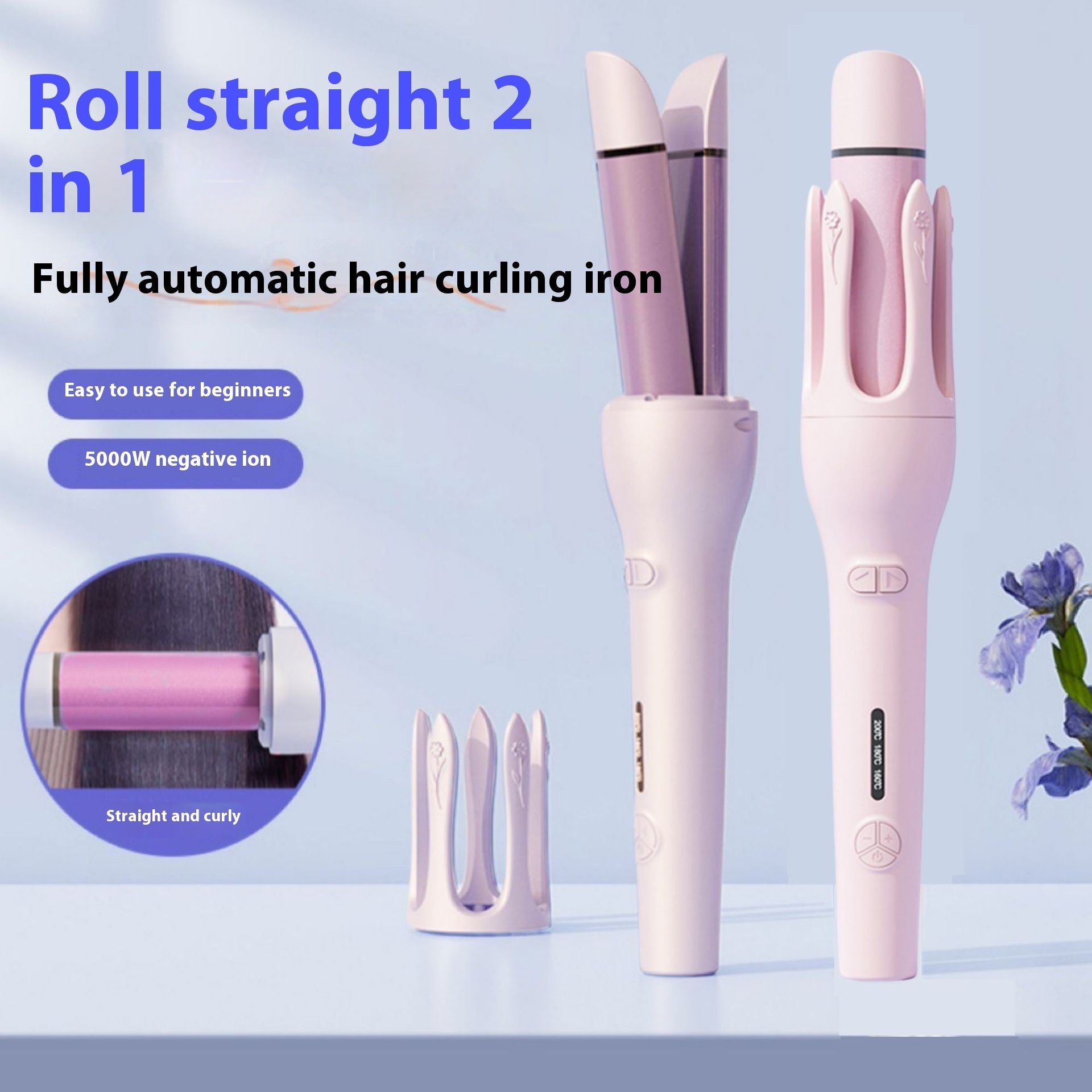 Rotating Magic Curler Negative Ion Ceramic Hair Styler