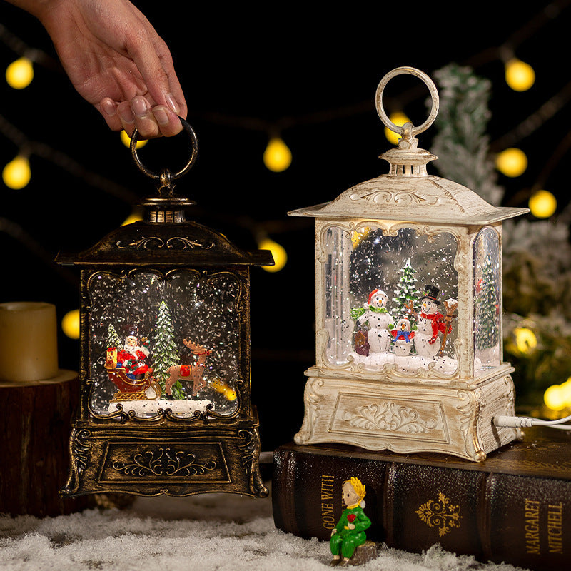 Enchanting Christmas Crystal Ball Music Box – Festive Snow Globe Decoration & Gift