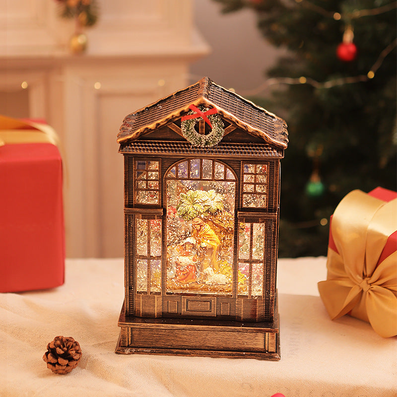 Magical Christmas LED Music Box – Crystal Lamp & Night Light Gift