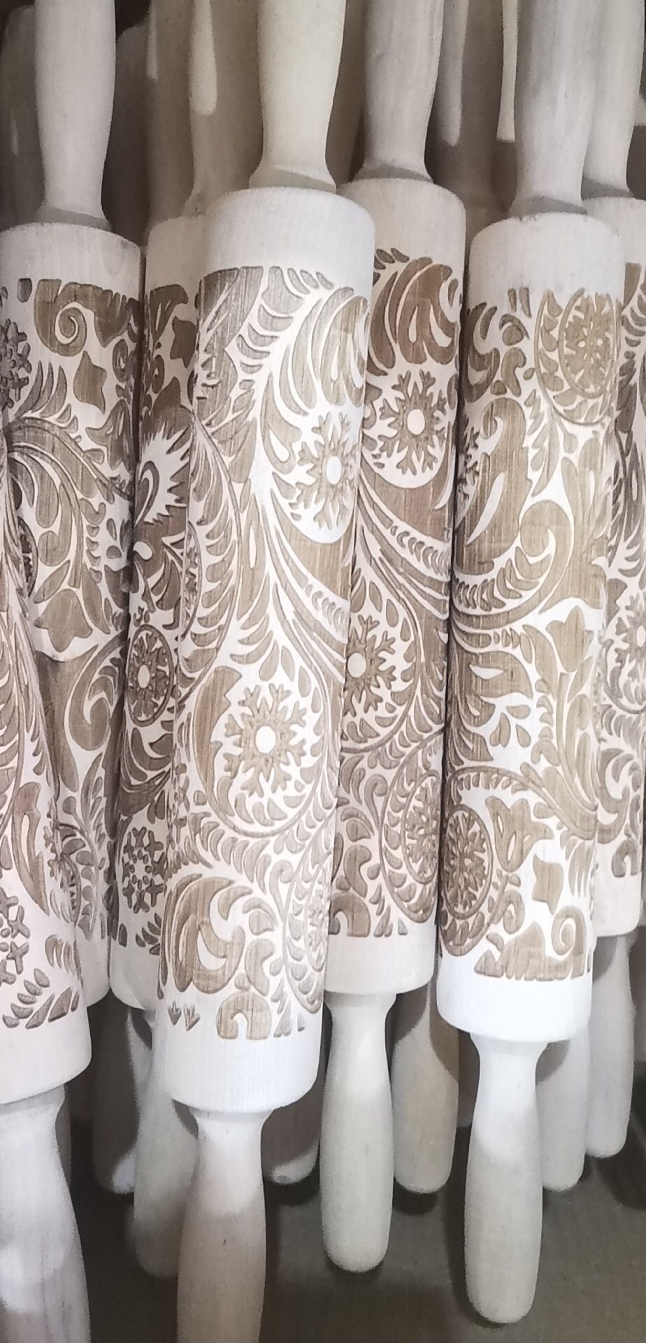 Christmas Embossed Rolling Pin – Festive Gift for Holiday Baking & Cookie Decorating