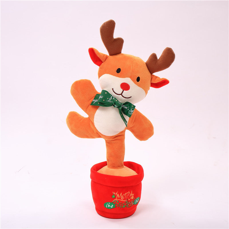 Dancing Talking Christmas Tree Toy – Singing Plush with Lights & Voice Repeat