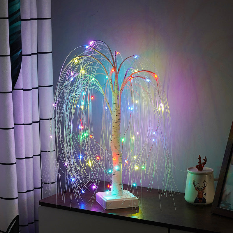 Light Up Your Home with LED Willow Lamps – Elegant Christmas Party Scene Decorations for a Magical Ambience