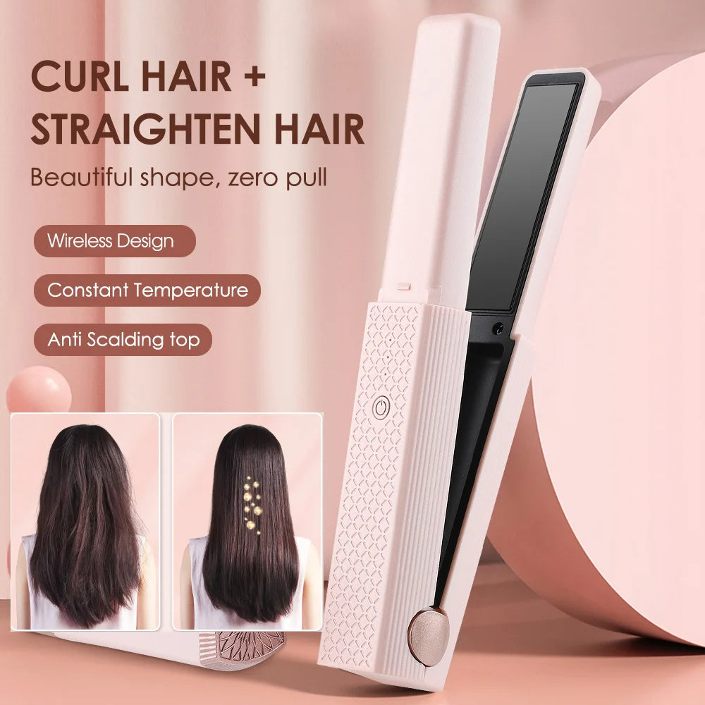 Portable & Mini Cordless USB Hair Straightener