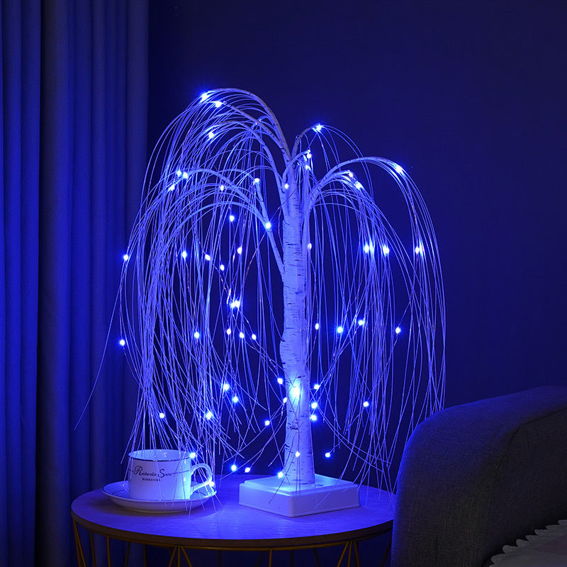 Light Up Your Home with LED Willow Lamps – Elegant Christmas Party Scene Decorations for a Magical Ambience