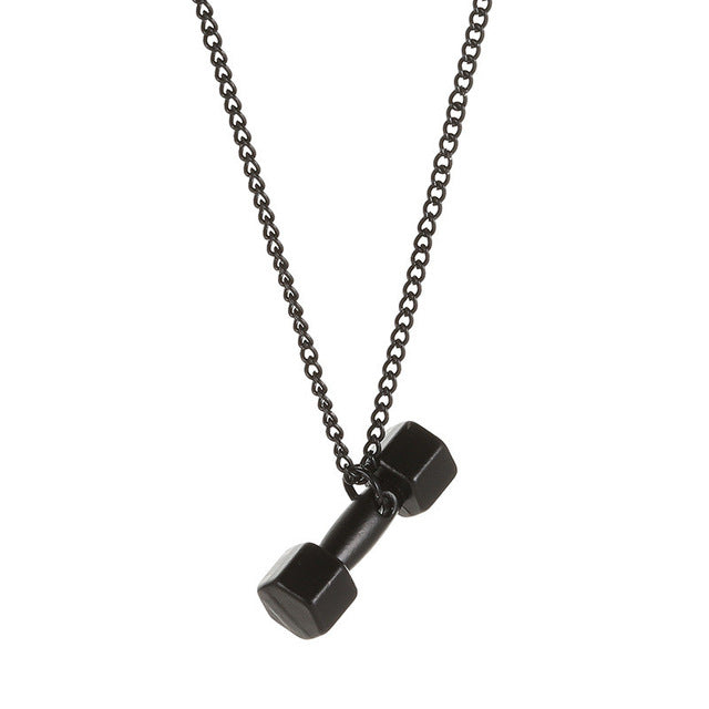 Gym Barbell Necklace for Men & Women Jewelry Gifts