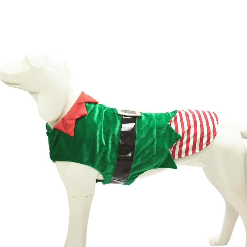 Green Elf Dog Christmas Costume – Festive Fashion for Your Holiday Pup