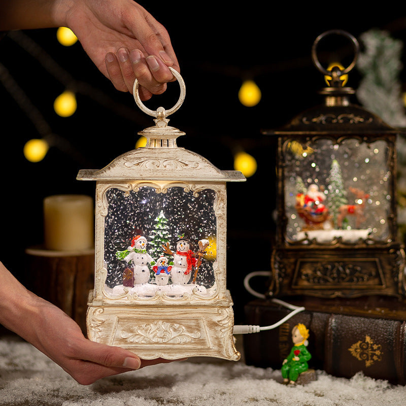 Enchanting Christmas Crystal Ball Music Box – Festive Snow Globe Decoration & Gift