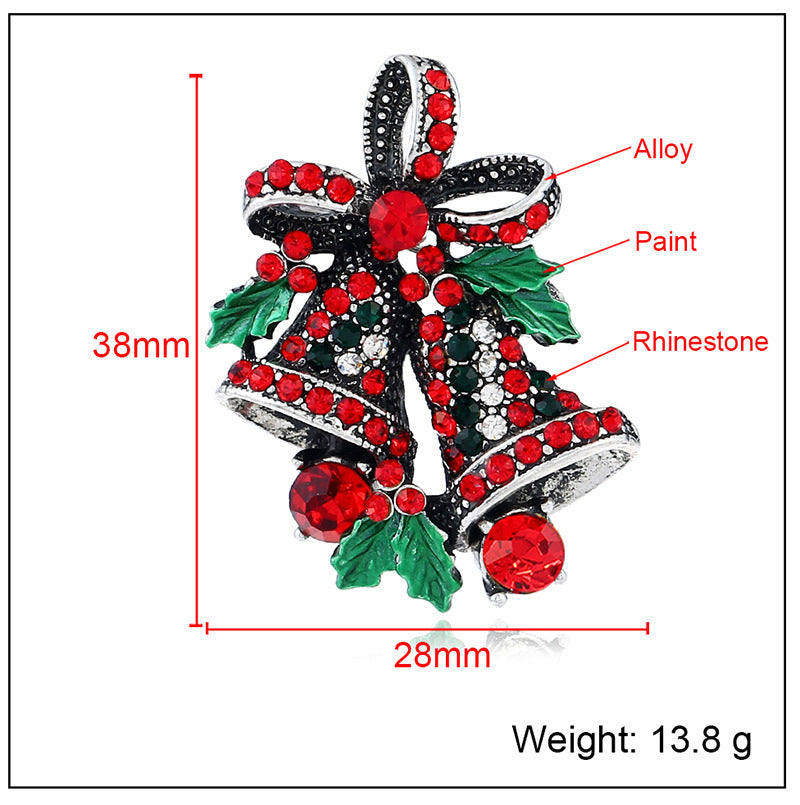 Festive Christmas Suit Pin Brooch – Elegant Holiday Accessory for Seasonal Style & Gifting