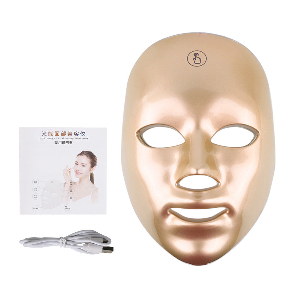 Touch Screen LED Photon Mask – 7-Color Light Therapy for Skin Rejuvenation & Glow