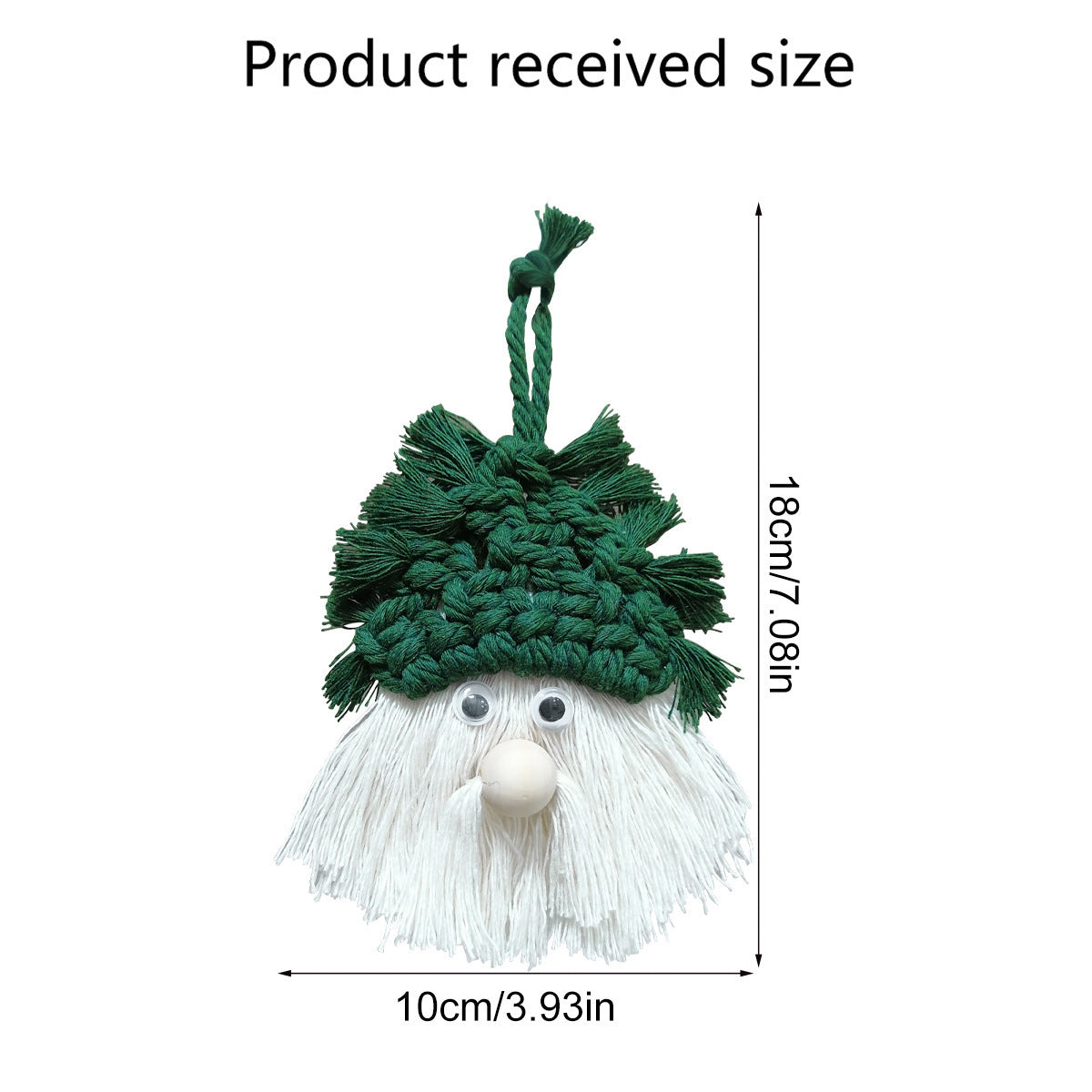 Hand-Woven Christmas Tree Pendant – Rustic Holiday Ornament for Cozy Seasonal Décor