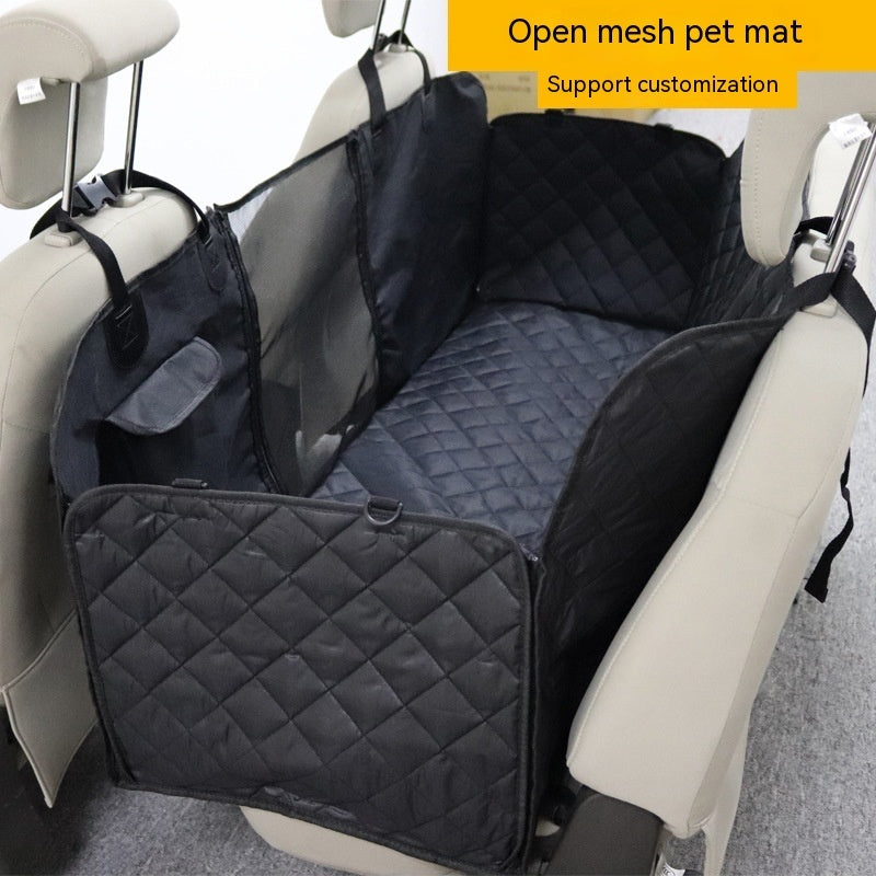 Waterproof Pet Car Seat Cushion with Built-In Travel Toilet – Stress-Free Road Trips for Dogs