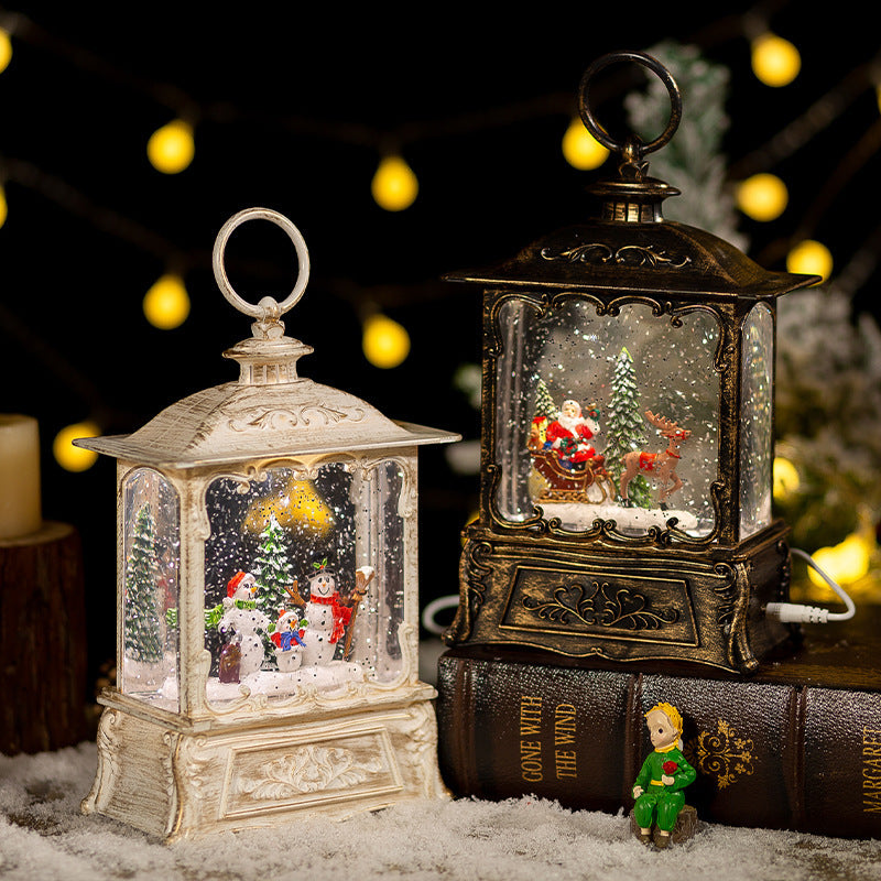 Enchanting Christmas Crystal Ball Music Box – Festive Snow Globe Decoration & Gift