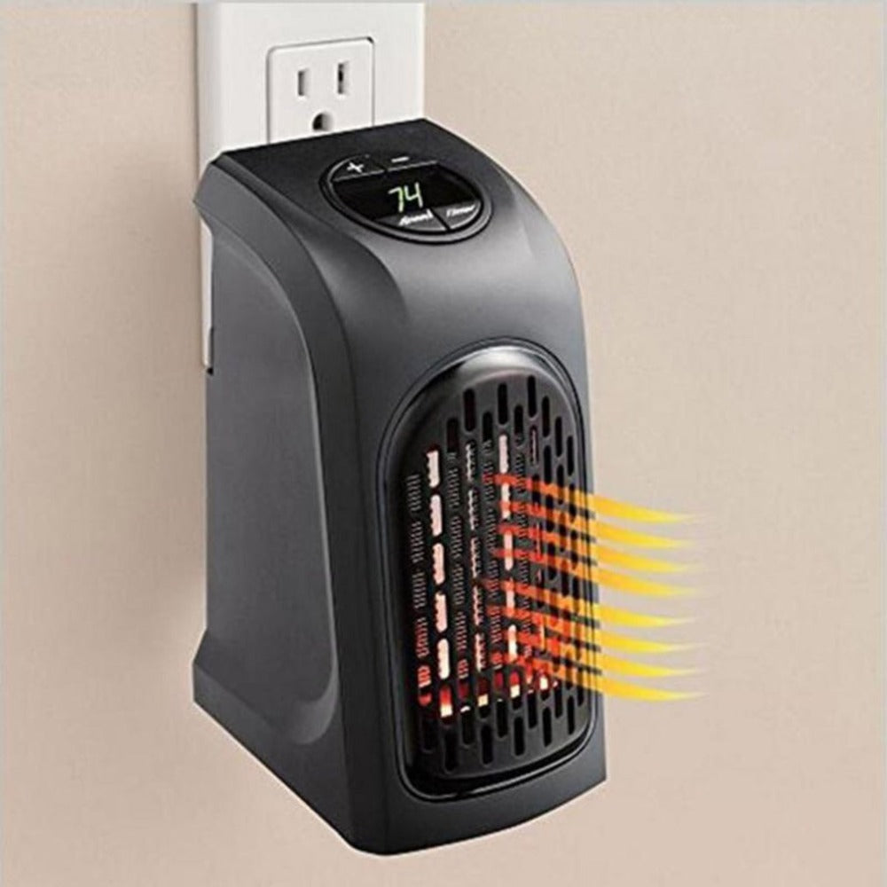 Portable Electric Heater for Home, Office, and Camping: Mini Ceramic Fan Heater with Thermostat and Overheat Protection