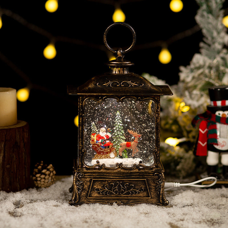 Enchanting Christmas Crystal Ball Music Box – Festive Snow Globe Decoration & Gift