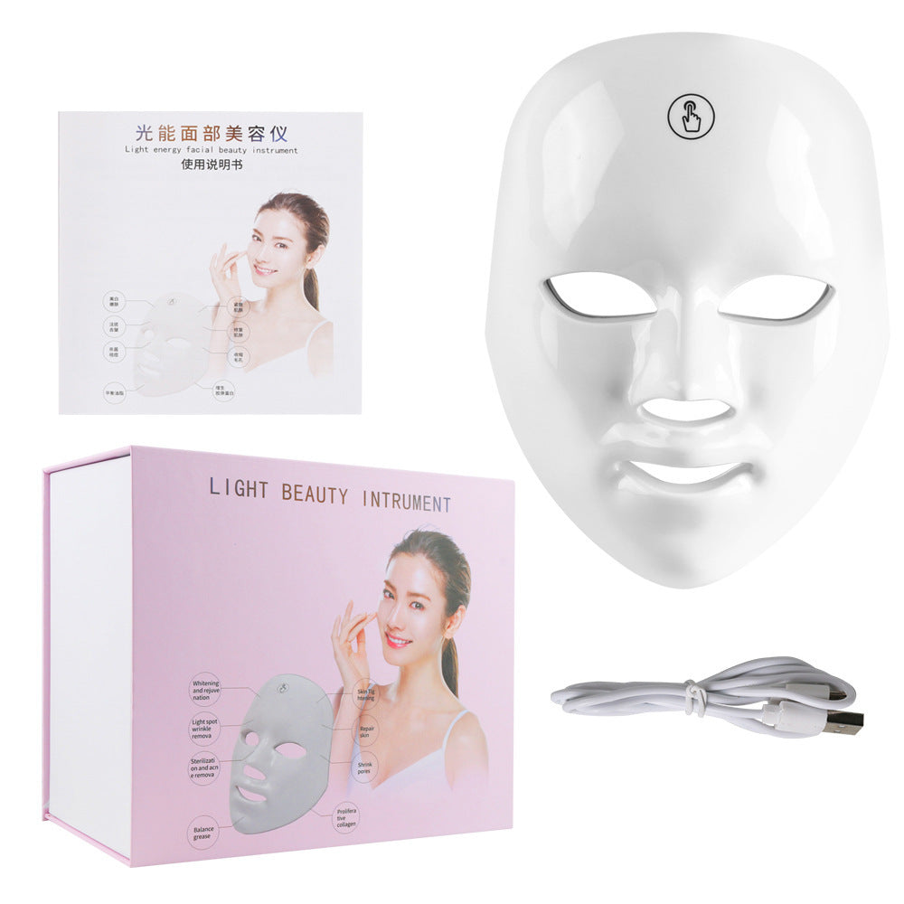 Touch Screen LED Photon Mask – 7-Color Light Therapy for Skin Rejuvenation & Glow