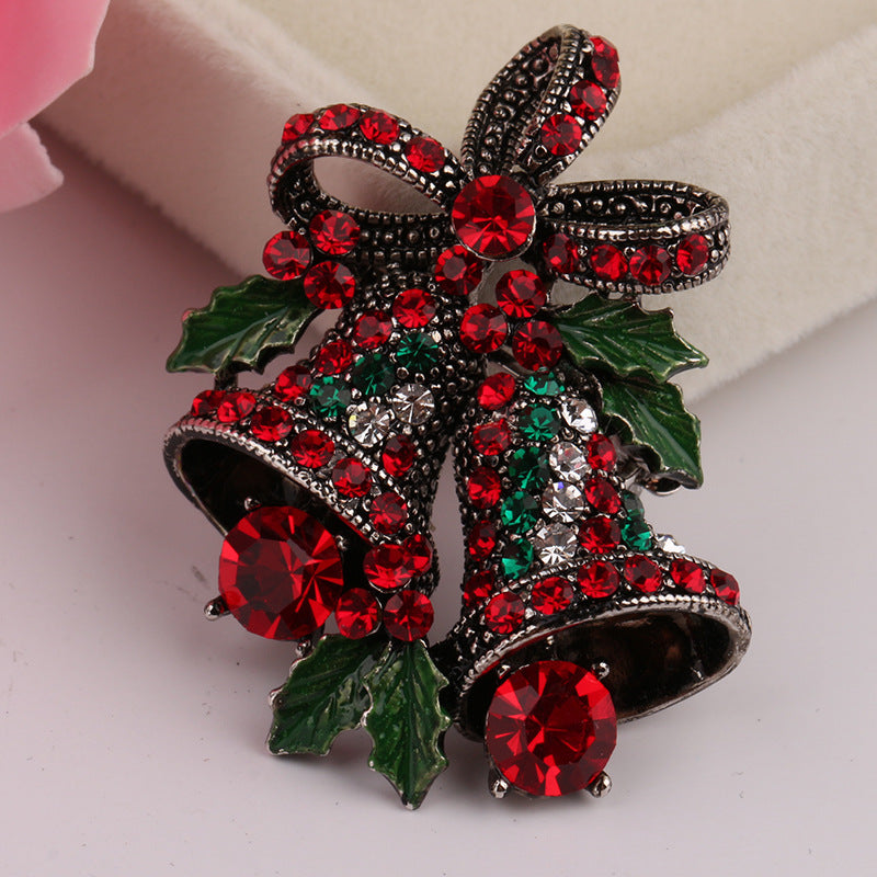 Festive Christmas Suit Pin Brooch – Elegant Holiday Accessory for Seasonal Style & Gifting