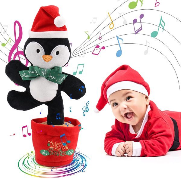 Dancing Talking Christmas Tree Toy – Singing Plush with Lights & Voice Repeat