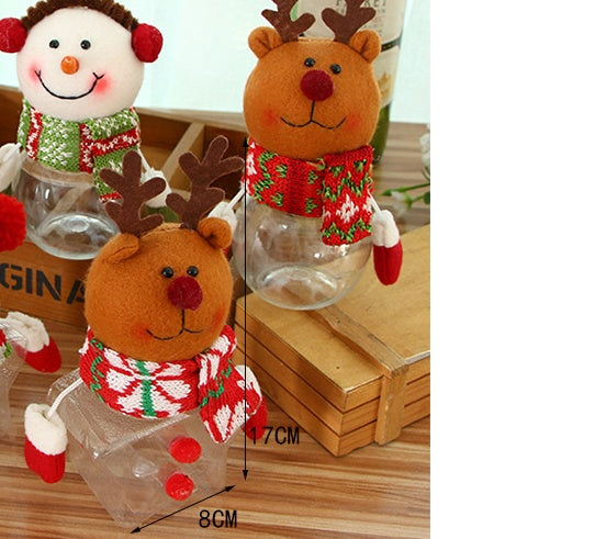 Christmas Candy Jar & Santa Gift Box – Sweet Storage Bottle for Kids Holiday Treats & Décor