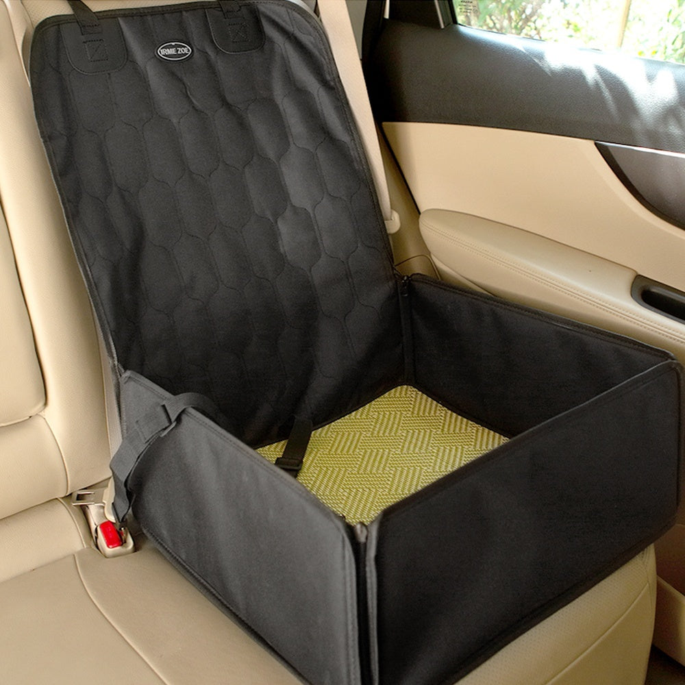 Waterproof Pet Car Seat Cushion with Built-In Travel Toilet – Stress-Free Road Trips for Dogs