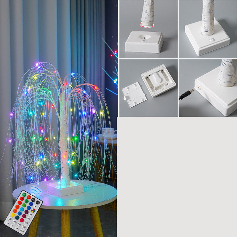Light Up Your Home with LED Willow Lamps – Elegant Christmas Party Scene Decorations for a Magical Ambience