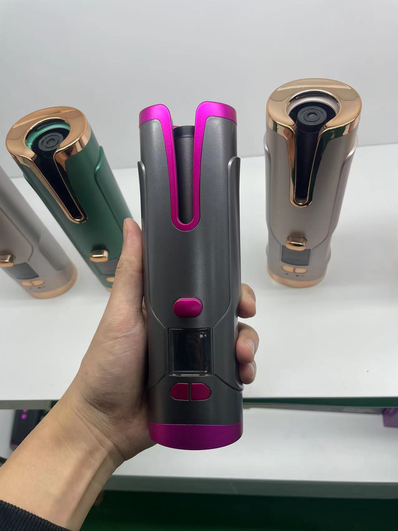 Portable Hair Curler Rotating & Curly Waves