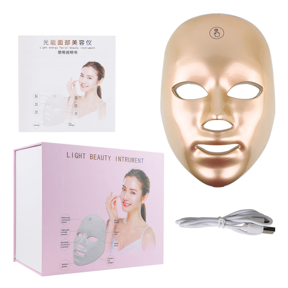 Touch Screen LED Photon Mask – 7-Color Light Therapy for Skin Rejuvenation & Glow