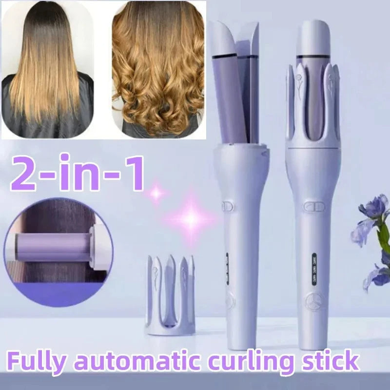 Automatic Rotating Hair Curler Spin Wand – Negative Ion Ceramic Curling Iron, Best Hair Curler & Styling Tool