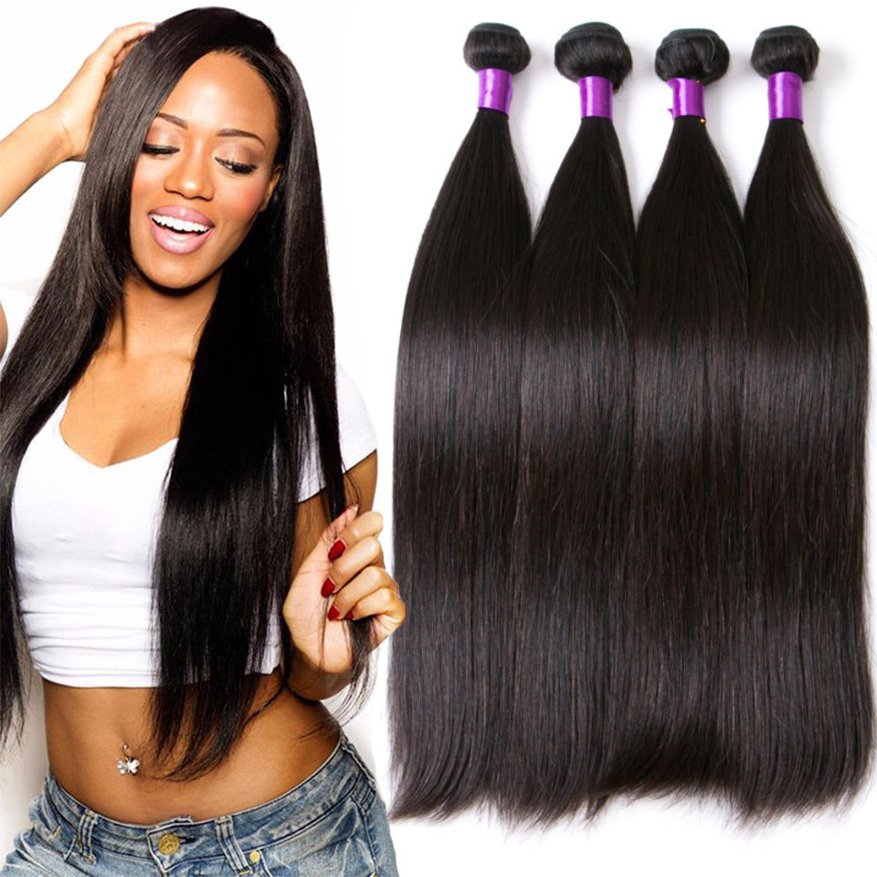 With our premium Brazilian straight human hair bundles, created from 100% virgin Remy hair for a silky, natural look, enhance your style.