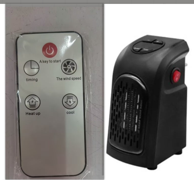 Portable Electric Heater for Home, Office, and Camping: Mini Ceramic Fan Heater with Thermostat and Overheat Protection