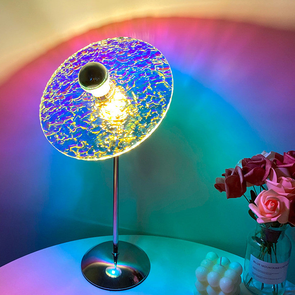 Handmade Sunset Table Lamp for Cozy Bedrooms – DIY Christmas Lights & Homestay Decor