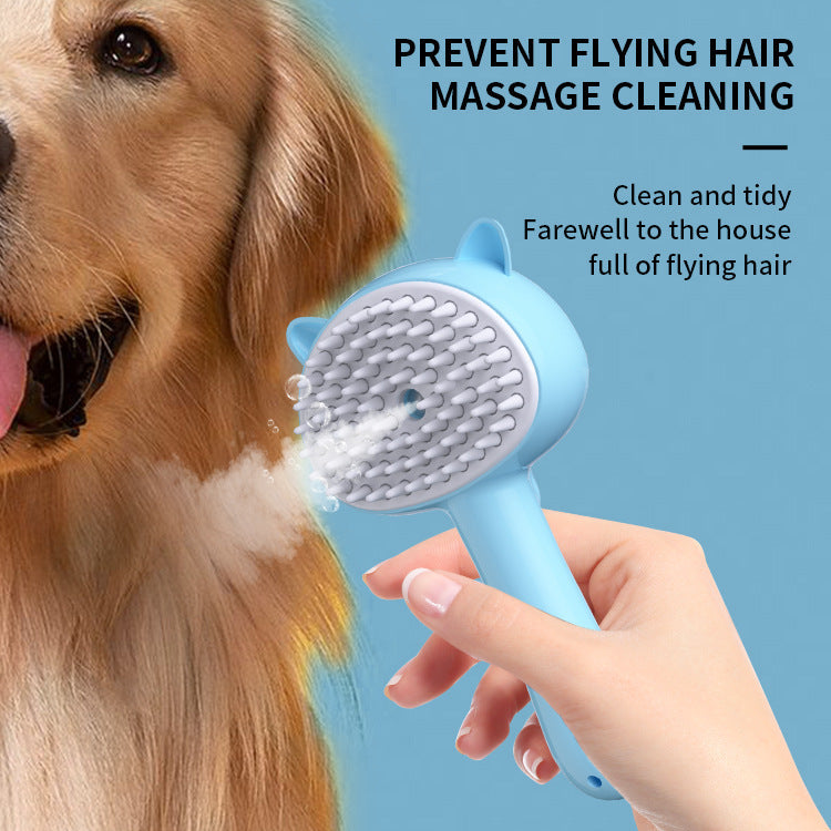 Hair Cleaning Brush with Mist Multifunctional Pet Grooming Tool