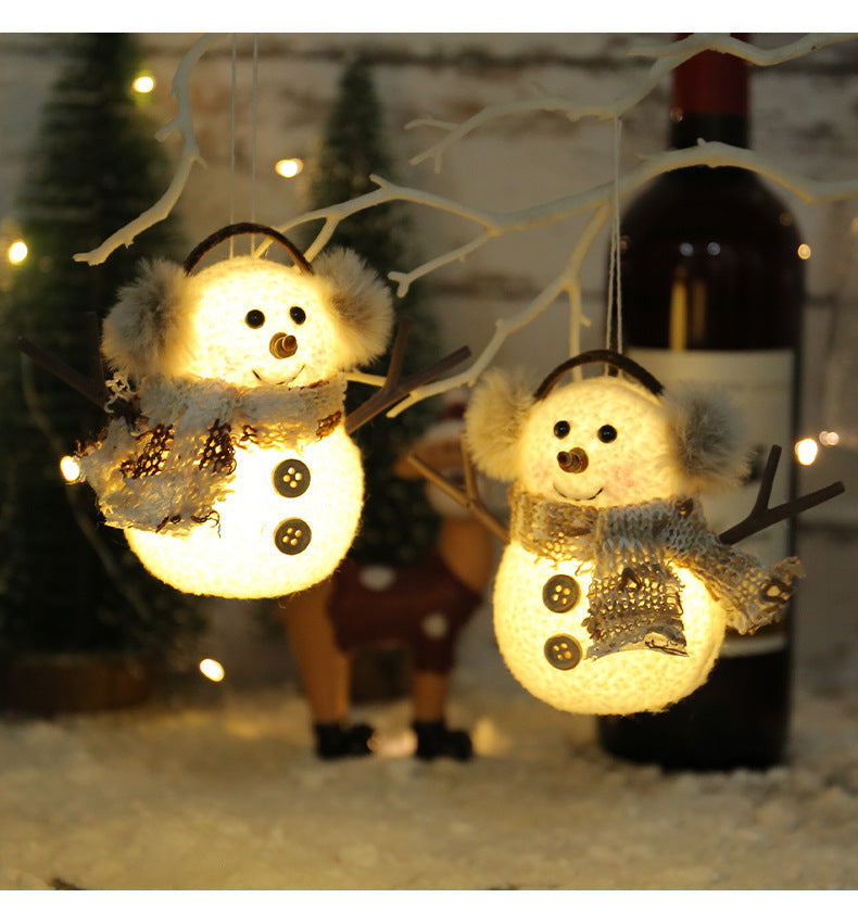 Christmas Luminous Ice Man Ornaments – Magical Glow for Festive Cheer