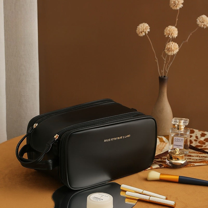 beautiful makeup organizer bag in black color