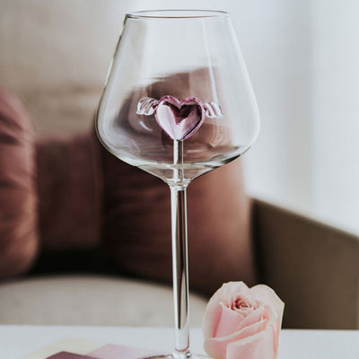 Pink Love Wellness Goblet – Mindful Self‑Care Wine & Cocktail Glass