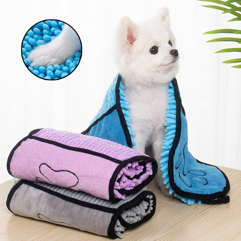 Pet Bathrobe Towel Soft & Absorbent for Dogs & Cats