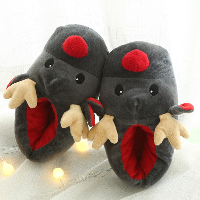 Cozy Christmas Elk Slippers – Cute Holiday Shoes for Warm Winter Nights
