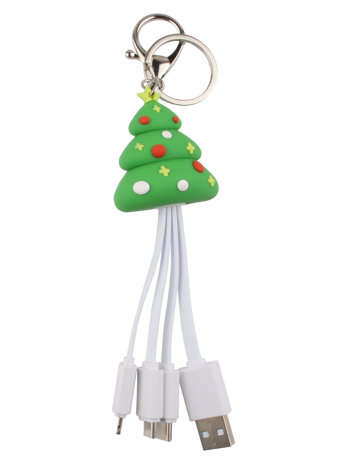 Creative Cartoon Multi-Use Christmas Data Cable – Portable, Gift-Ready & Tech-Savvy!