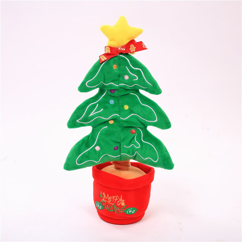 Dancing Talking Christmas Tree Toy – Singing Plush with Lights & Voice Repeat