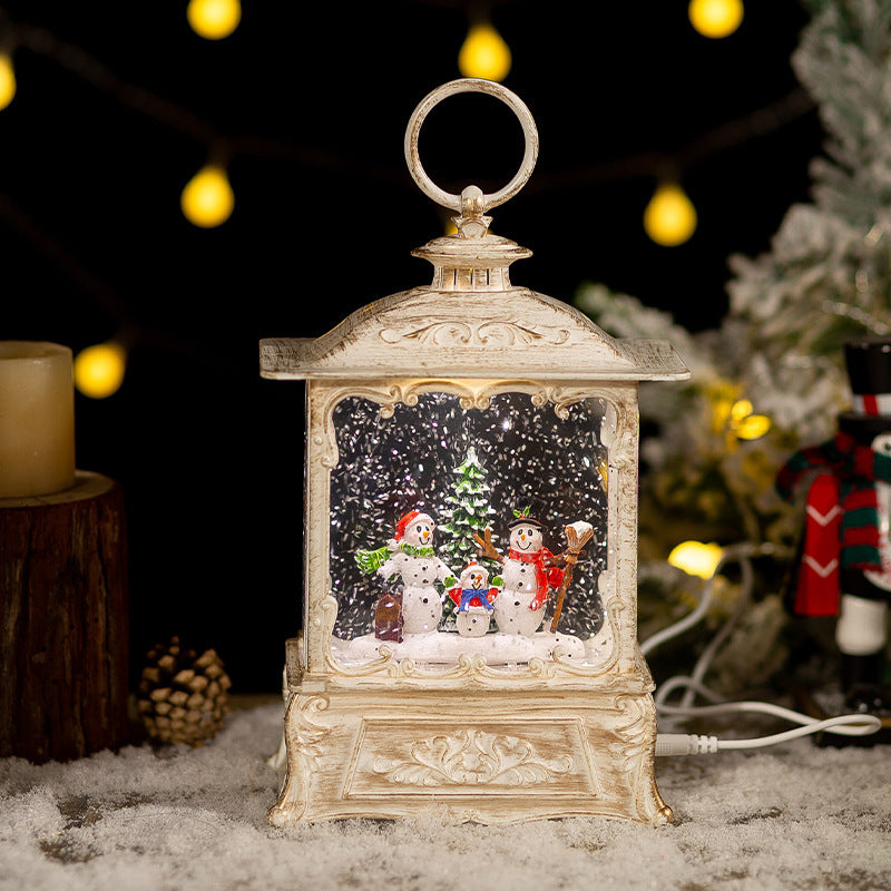 Enchanting Christmas Crystal Ball Music Box – Festive Snow Globe Decoration & Gift
