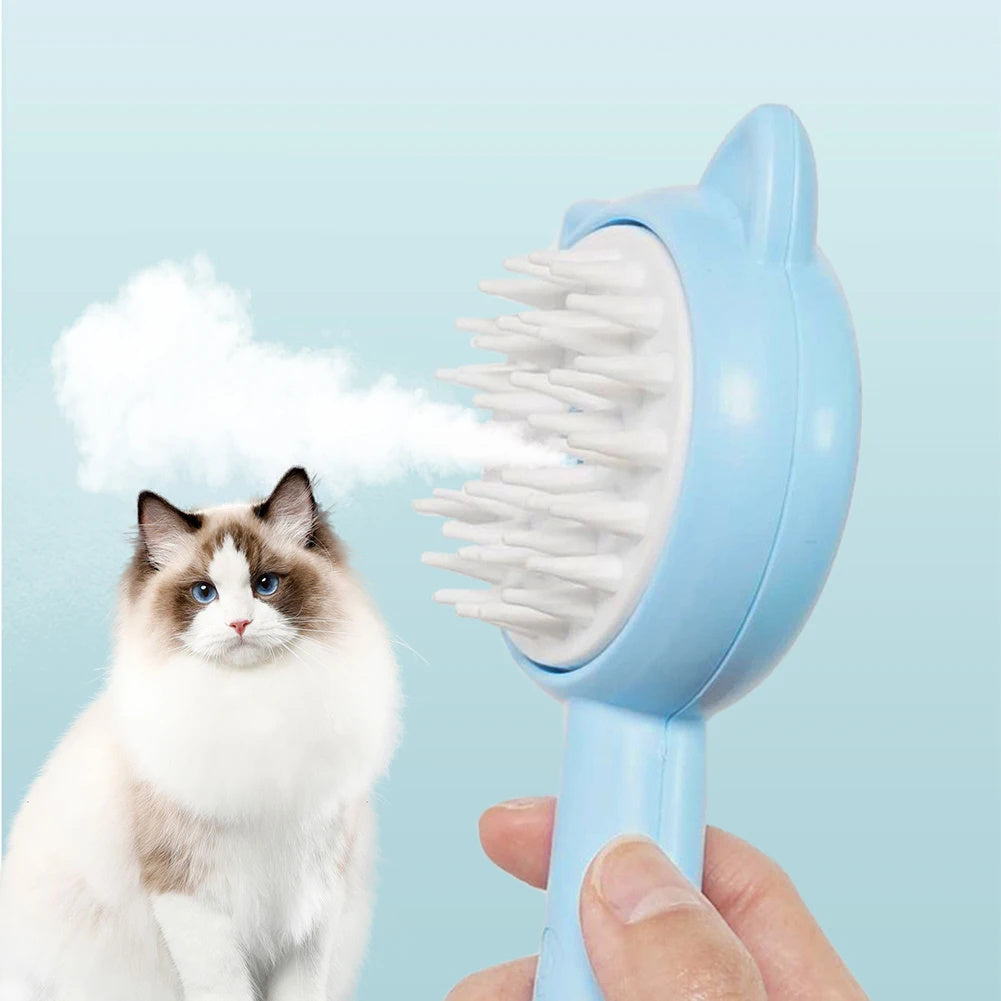 Hair Cleaning Brush with Mist Multifunctional Pet Grooming Tool