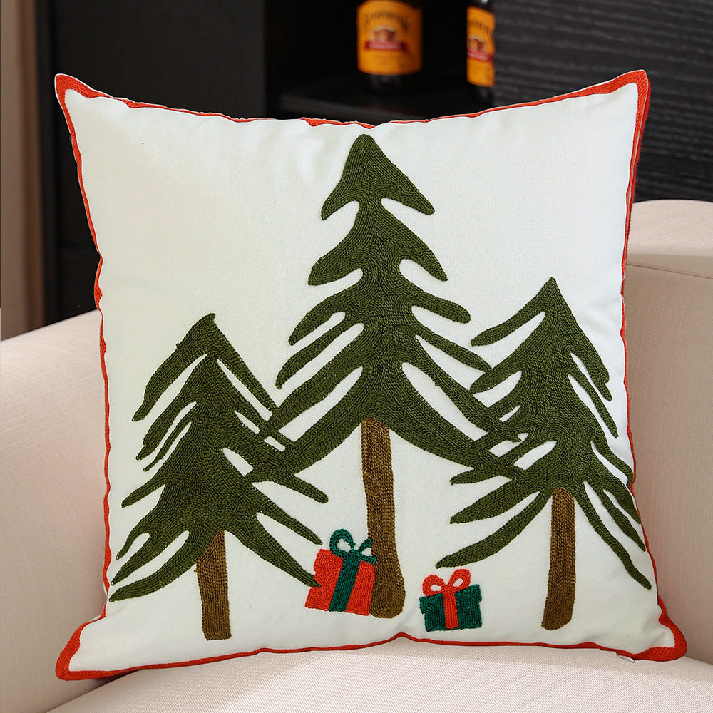 Christmas Snowflake Pillow Cover – Cozy Holiday Cushion for Home & Festival Décor