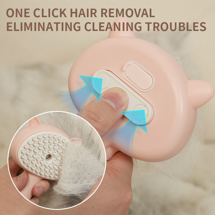 Hair Cleaning Brush with Mist Multifunctional Pet Grooming Tool