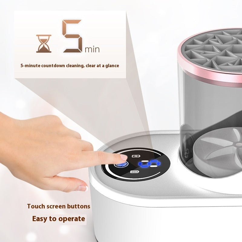 electric makeup brush cleaner machine - easy to operate 