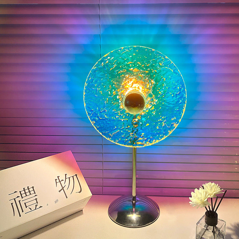 Handmade Sunset Table Lamp for Cozy Bedrooms – DIY Christmas Lights & Homestay Decor