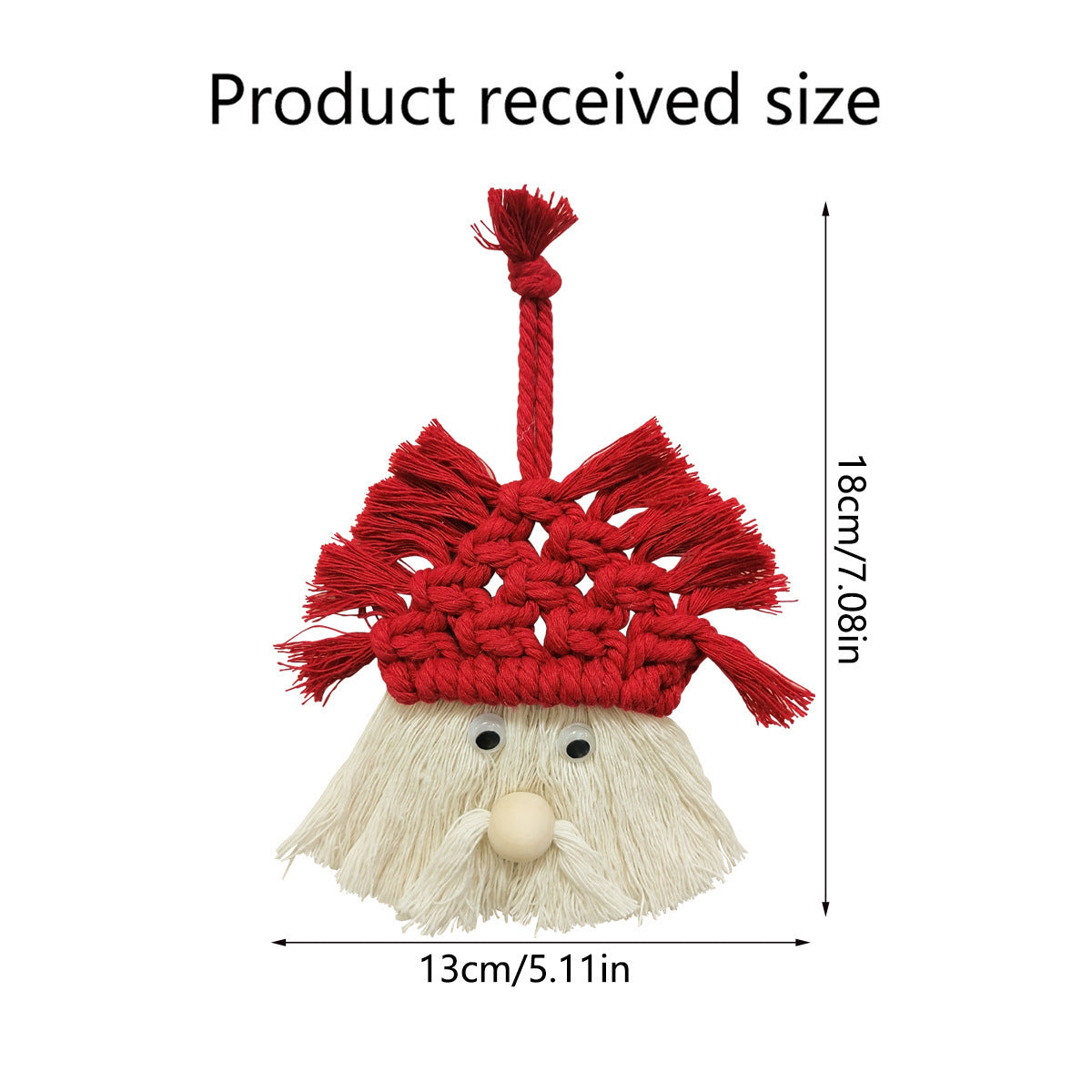 Hand-Woven Christmas Tree Pendant – Rustic Holiday Ornament for Cozy Seasonal Décor