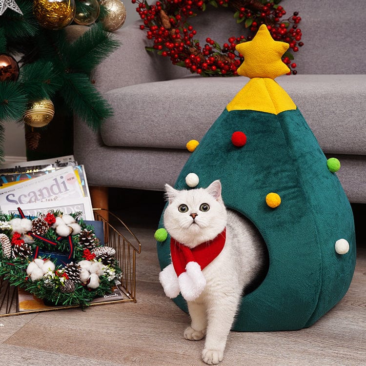 Sprout Health 0 Cozy Christmas Tree Pet Bed – Festive & Comfy Haven for Cats