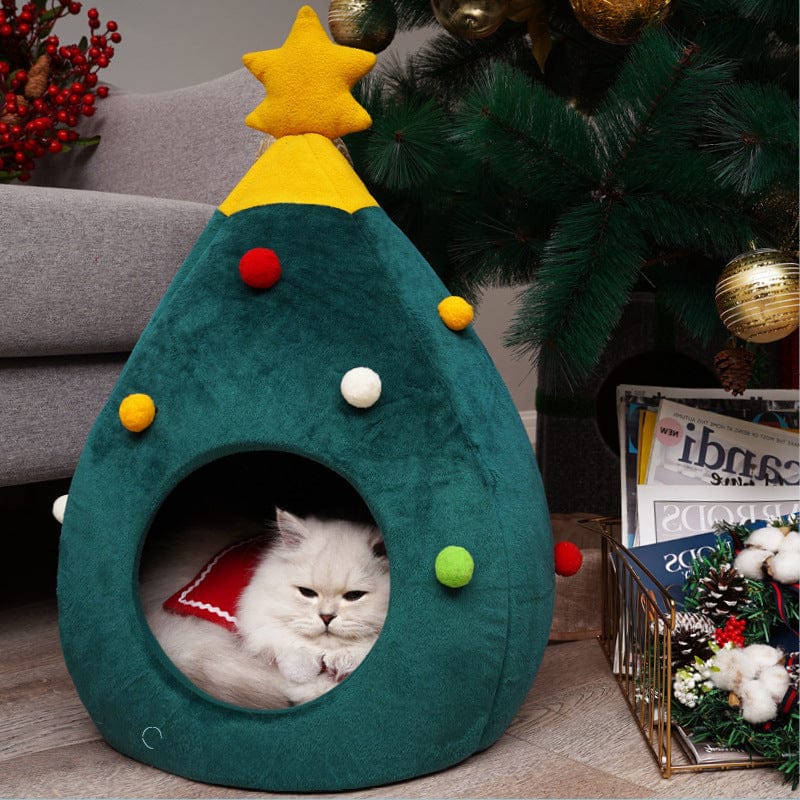 Sprout Health 0 Cozy Christmas Tree Pet Bed – Festive & Comfy Haven for Cats