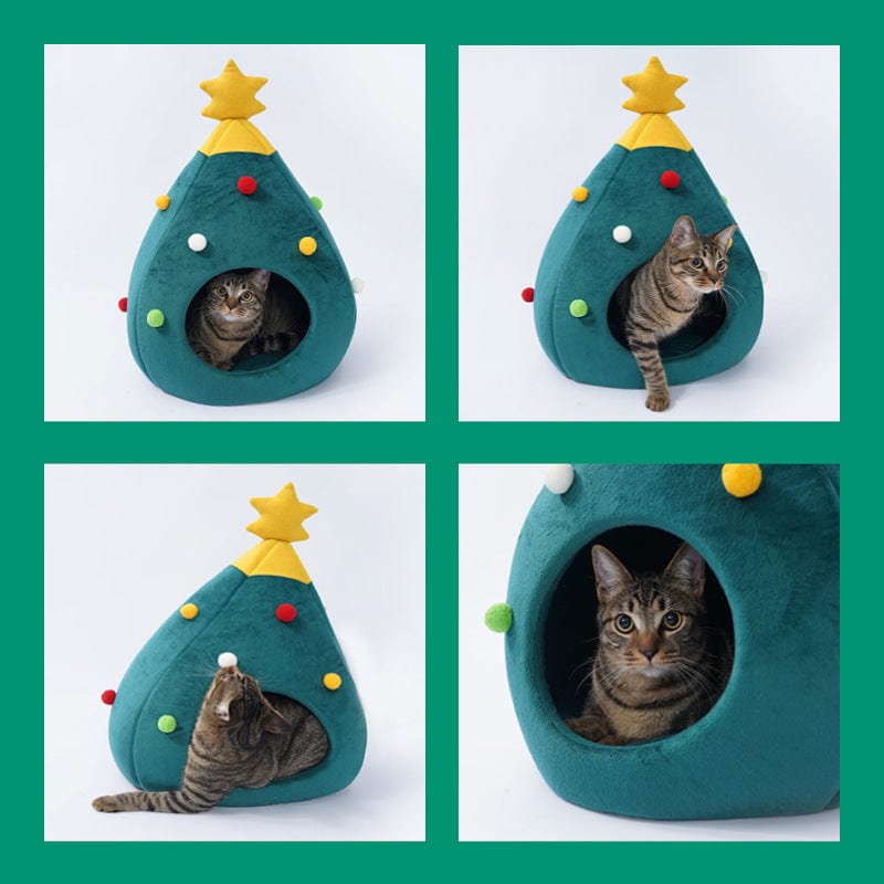 Sprout Health 0 Cozy Christmas Tree Pet Bed – Festive & Comfy Haven for Cats