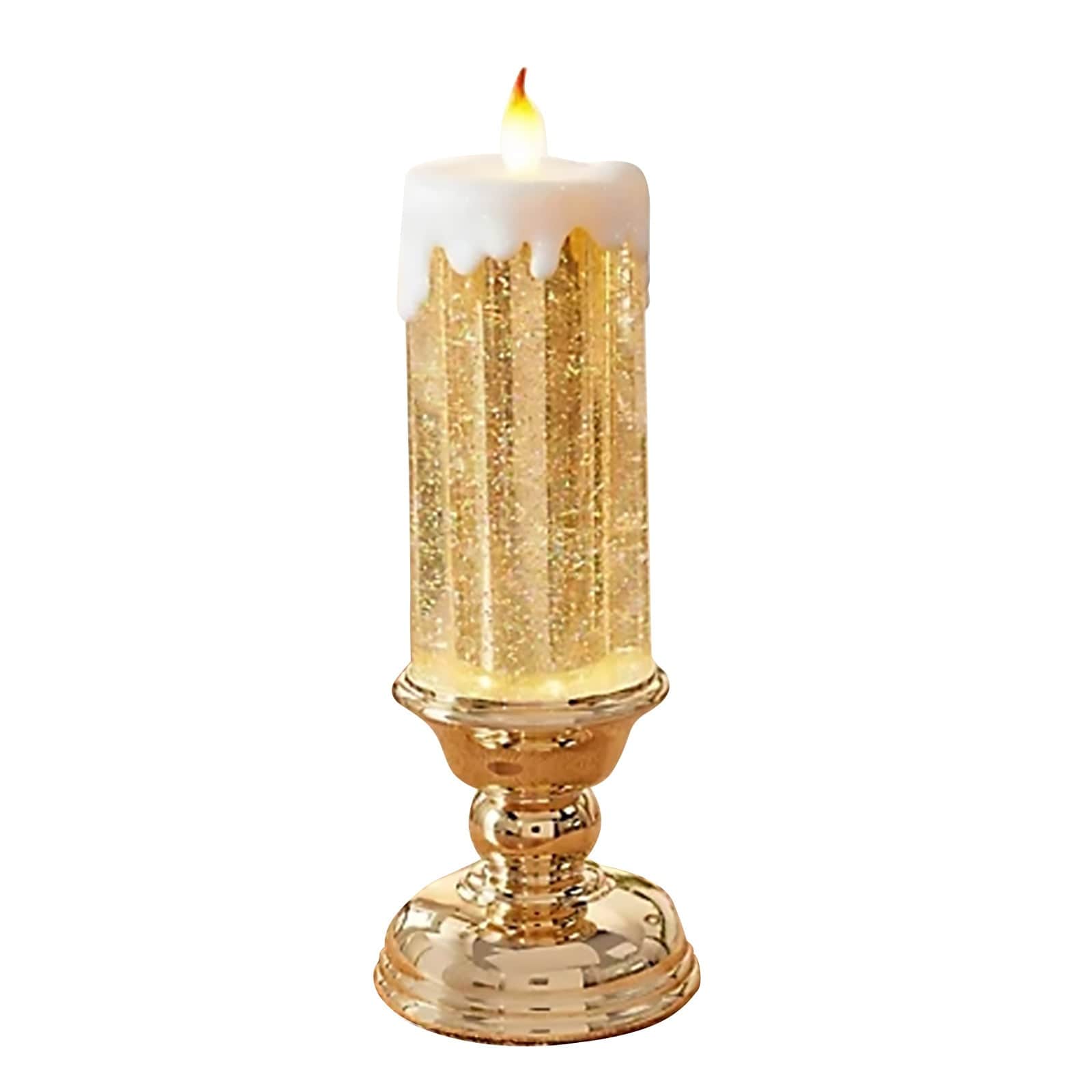 Sprout Health 0 Gold / 1PC Rechargeable LED Waterproof Candle - Color Changing with Glitter - Home Décor